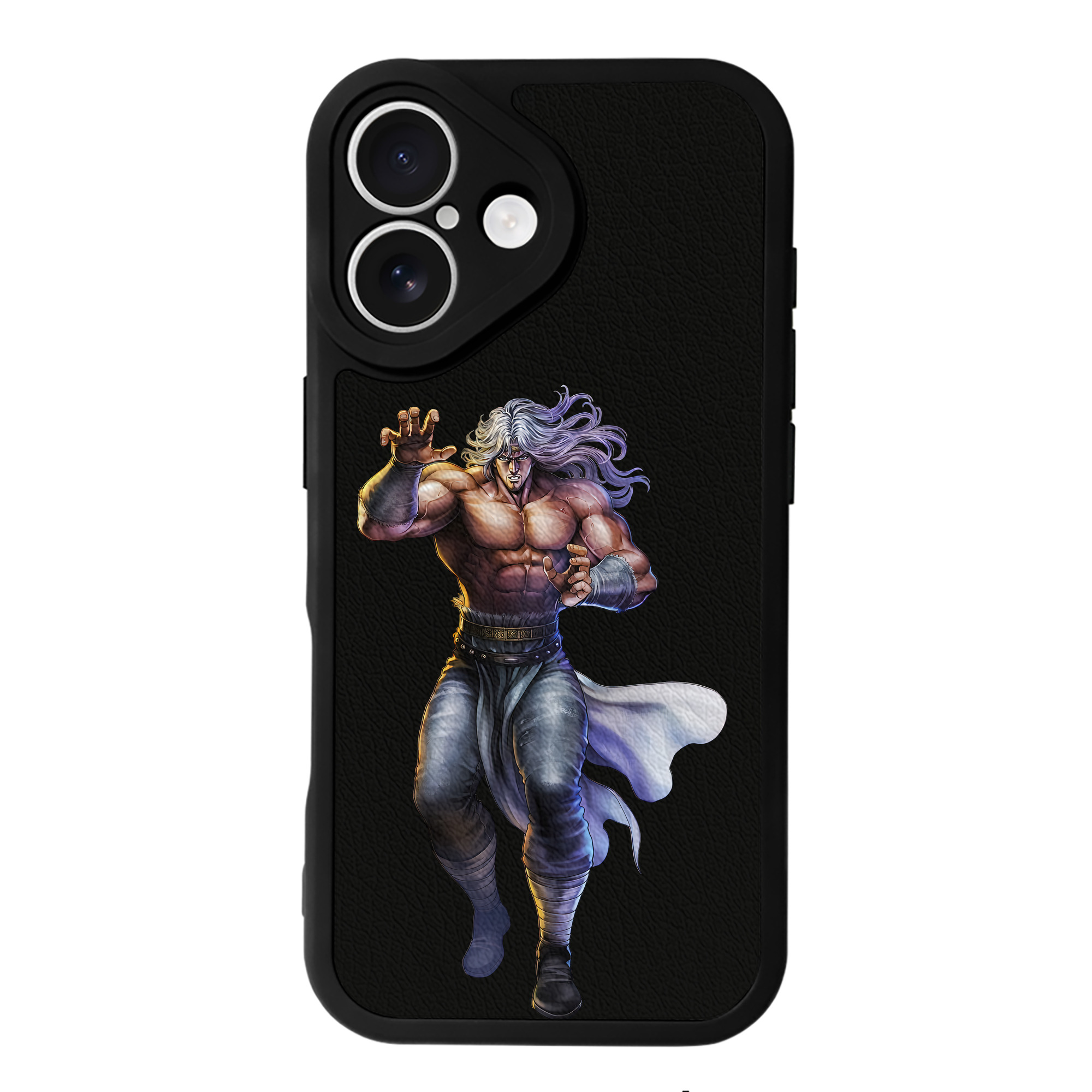（画像用） 北斗の拳 Fist of the North Star 【iPhone 16シリーズ対応】シリコンスマホケース（レザー調） 材質：シリコン